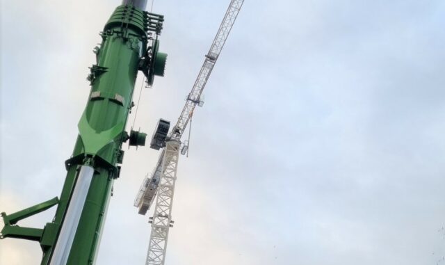 Irish Cranes installs two of four Raimondi cranes in Dublin city centre
