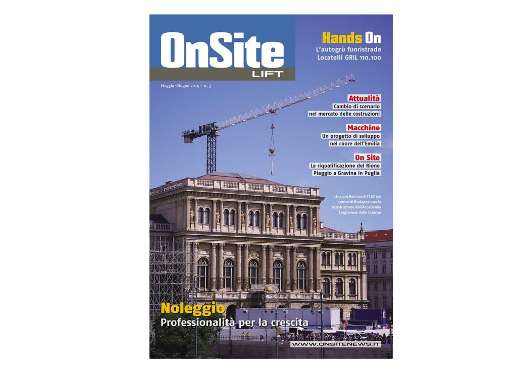Cover Photo: A Raimondi T187 flat-top tower crane has been recently deployed in the heart of Budapest, Hungary for the renovation of the Academy of Science