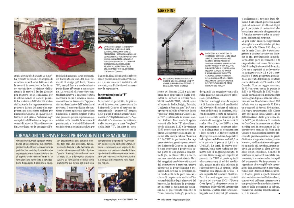 Raimondi Cranes CEO shares exclusive insights in wide-ranging interview